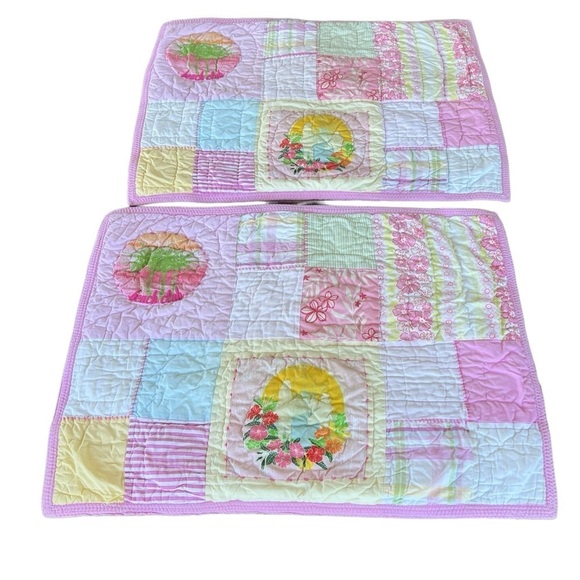 Pottery Barn Kids Surfside Beach Club Patchwork Tropical Hawaiian Sham Set GUC - Picture 1 of 15